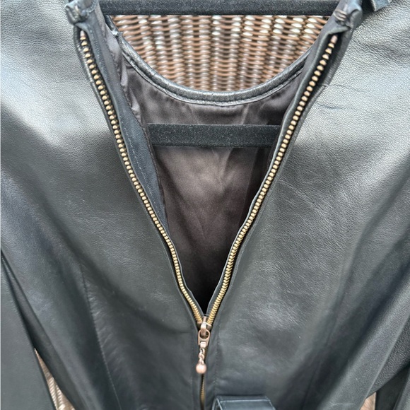 VAMPIRE’S WIFE butter soft black leather Mini Dress- worn on redcarpet/premiere - Picture 3 of 5